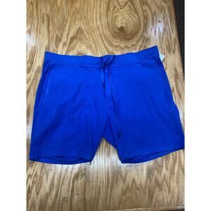 Goodman Chino Shorts Mens XL Blue Slash Pockets Golf Performance Activewear B67
